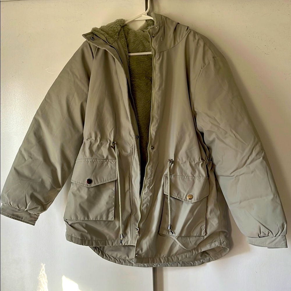 XL Sage green winter jacket